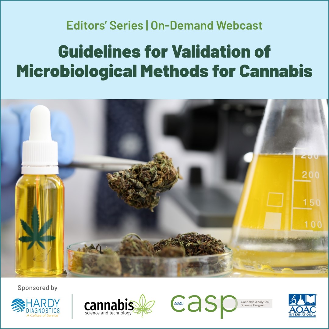 Webcast: Guidelines for Validation of Microbiological Methods for Cannabis